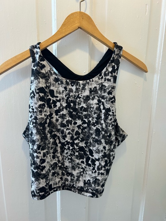 Joe Fresh Tops - Joe Fresh Black and White Printed Crop Tank